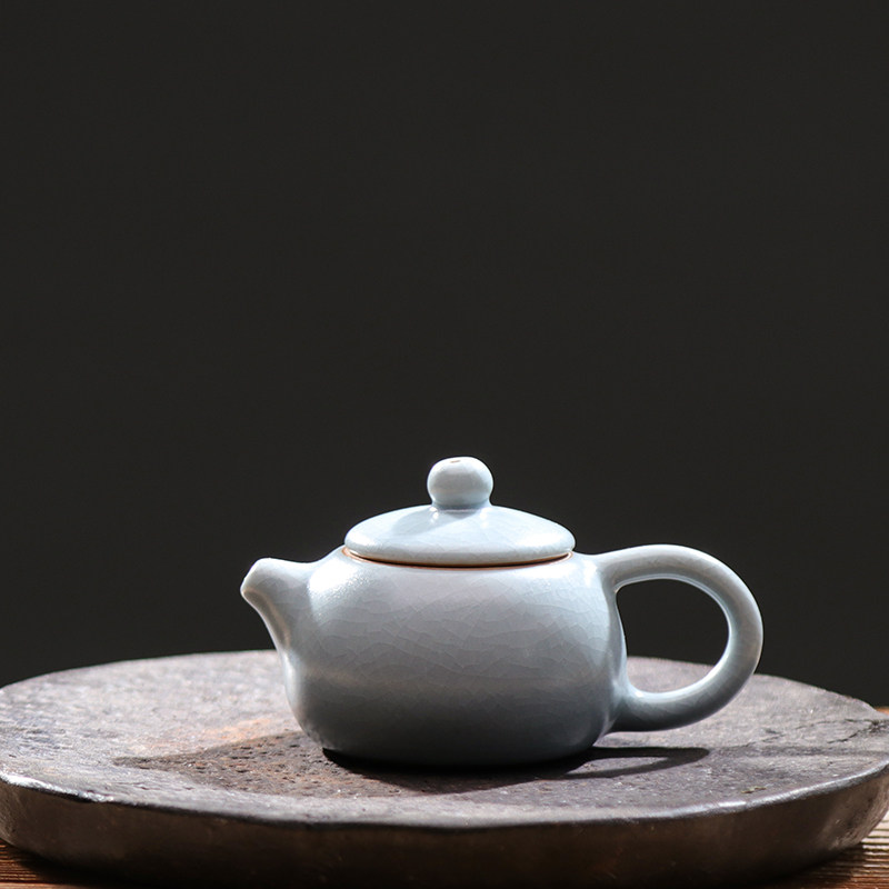 迷你陶瓷小茶壶小号袖珍指尖壶汝窑可养茶宠摆件茶道桌面茶盘摆设,餐饮具,茶宠摆件,淘宝优惠券,粉丝福利购,淘宝优惠卷