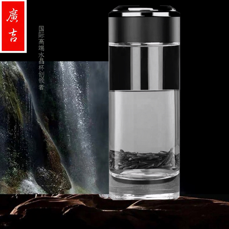 单层水晶玻璃杯加厚茶杯手工打磨玻璃杯
