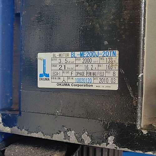 可维修OKUMA电机BL-ME200J-20TN拆机成色如图质保三议价