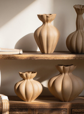 景德镇侘寂风陶瓷花瓶艺术感软装