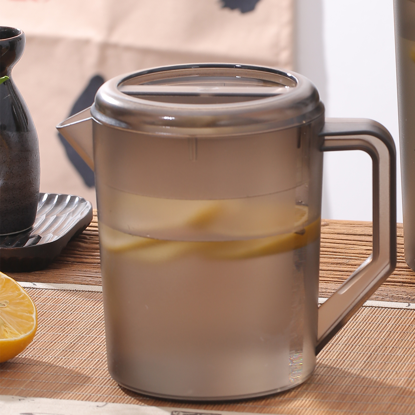 HAISUTO塑料凉冷水壶耐高温壶壁厚耐摔日料火锅餐厅家用1500ml