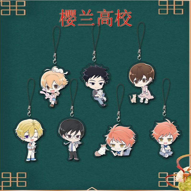 樱兰高校周边可爱创意手机链亚克力高颜值精美力劈装饰挂件