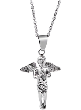 项链男士韩版钛钢挂件时尚风吊坠