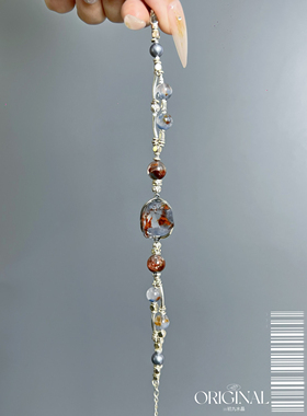 「ORIGINAL初九水晶」蓝兔毛团团  碎银