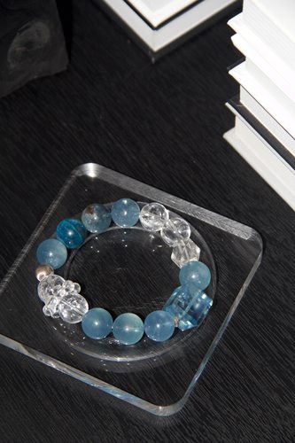 ORIGINAL｜《简写》海蓝宝 蓝磷灰 白阿塞 原创设计天然水晶