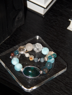 ORIGINAL原创设计｜鬼绿海蓝宝 海纹石 蓝兔毛 晶中晶