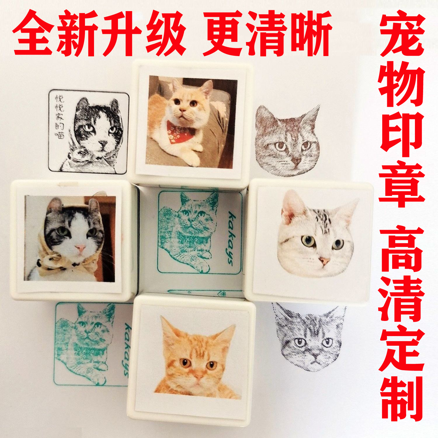 印章猫狗头像定制可爱印章