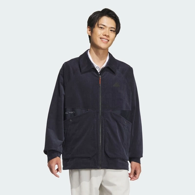 Adidas/阿迪达斯 男子工装风灯芯绒运动宽松翻领夹克外套 JI8686