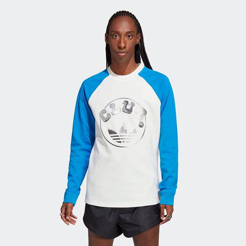 Adidas/阿迪达斯 男子三叶草 SHIRT 撞色运动长袖T恤 IA2497