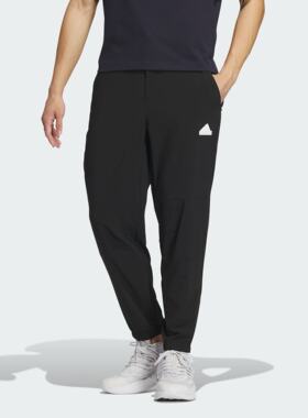 Adidas/阿迪达斯 男子梭织束脚锥形运动休闲九分裤 IT3983