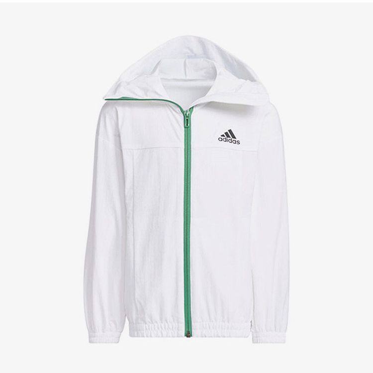 Adidas/阿迪达斯 儿童轻薄连帽运动舒适防晒衣 JI9769
