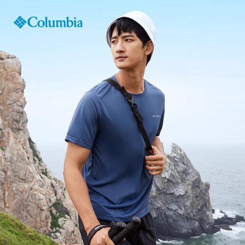 Columbia哥伦比亚 男女情侣透气运动圆领短袖T恤 AE1419