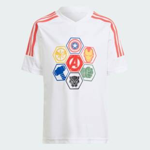 Adidas/阿迪达斯 儿童漫威联名款运动休闲短袖T恤 IN7277