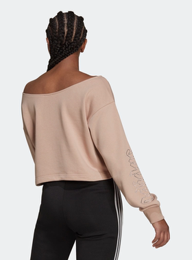 Adidas/阿迪达斯 女子2000 LUXE运动宽松卫衣套头衫 HF6774