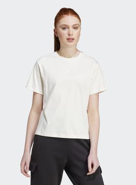 Adidas/阿迪达斯 女子 SHIRT 运动休闲短袖圆领T恤 IX3763