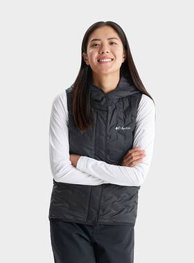 Columbia/哥伦比亚 女子银点保暖防风背心羽绒马甲 WR8716-010