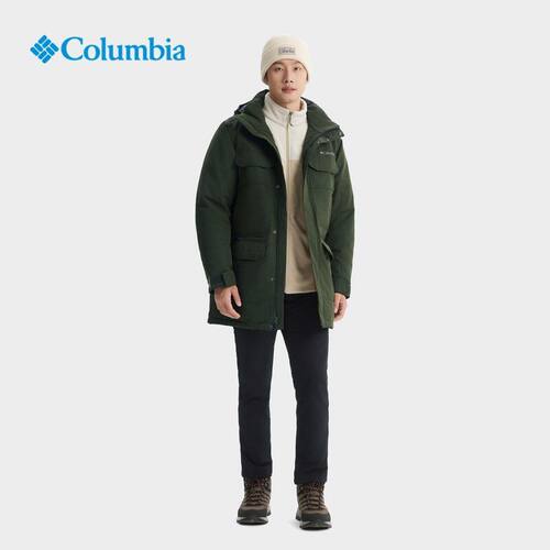 Columbia/哥伦比亚 男子户外休闲保暖防水羽绒服 WE9667-366