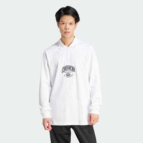 Adidas/阿迪达斯 男子三叶草运动长袖POLO衫 IS2901