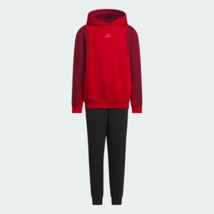 Adidas/阿迪达斯 大童亲子太空棉连帽长袖长裤运动套装 JN4385