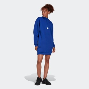 Adidas/阿迪达斯 女子运动休闲胶囊系列圆领长袖连衣裙 HM2894
