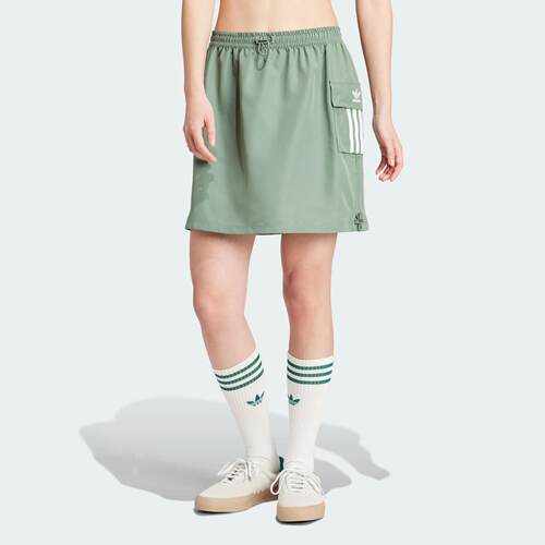 Adidas/阿迪达斯 女子三叶草 SKIRT 工装风运动短裙 IX6001