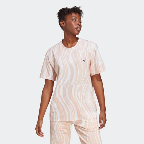 Adidas/阿迪达斯 女子 Stella McCartney 运动短袖圆领T恤 HT1106