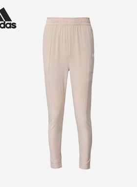 Adidas/阿迪达斯 儿童简约梭织修身运动户外休闲裤 IA8198