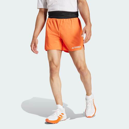 Adidas/阿迪达斯 男子撞色越野跑下摆开叉运动短裤 JF1229