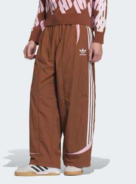 Adidas/阿迪达斯 男子三叶草复古穿搭撞色宽松运动裤 JL8356