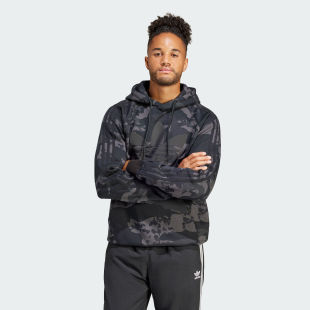 Adidas/阿迪达斯 男子三叶草迷彩运动连帽卫衣套头衫 IS2898