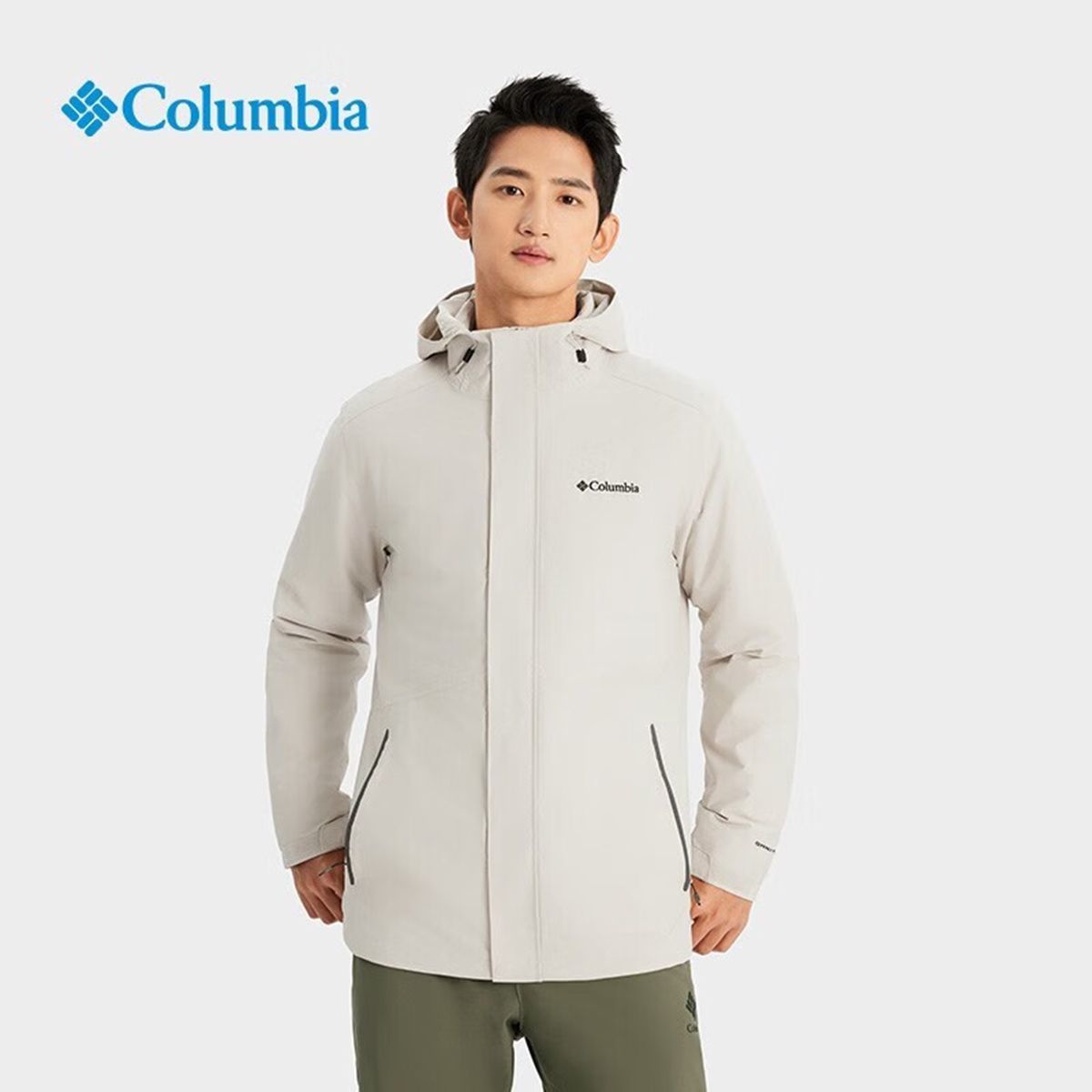 Columbia/哥伦比亚 男子防水保暖700蓬羽绒三合一冲锋衣 XE1504
