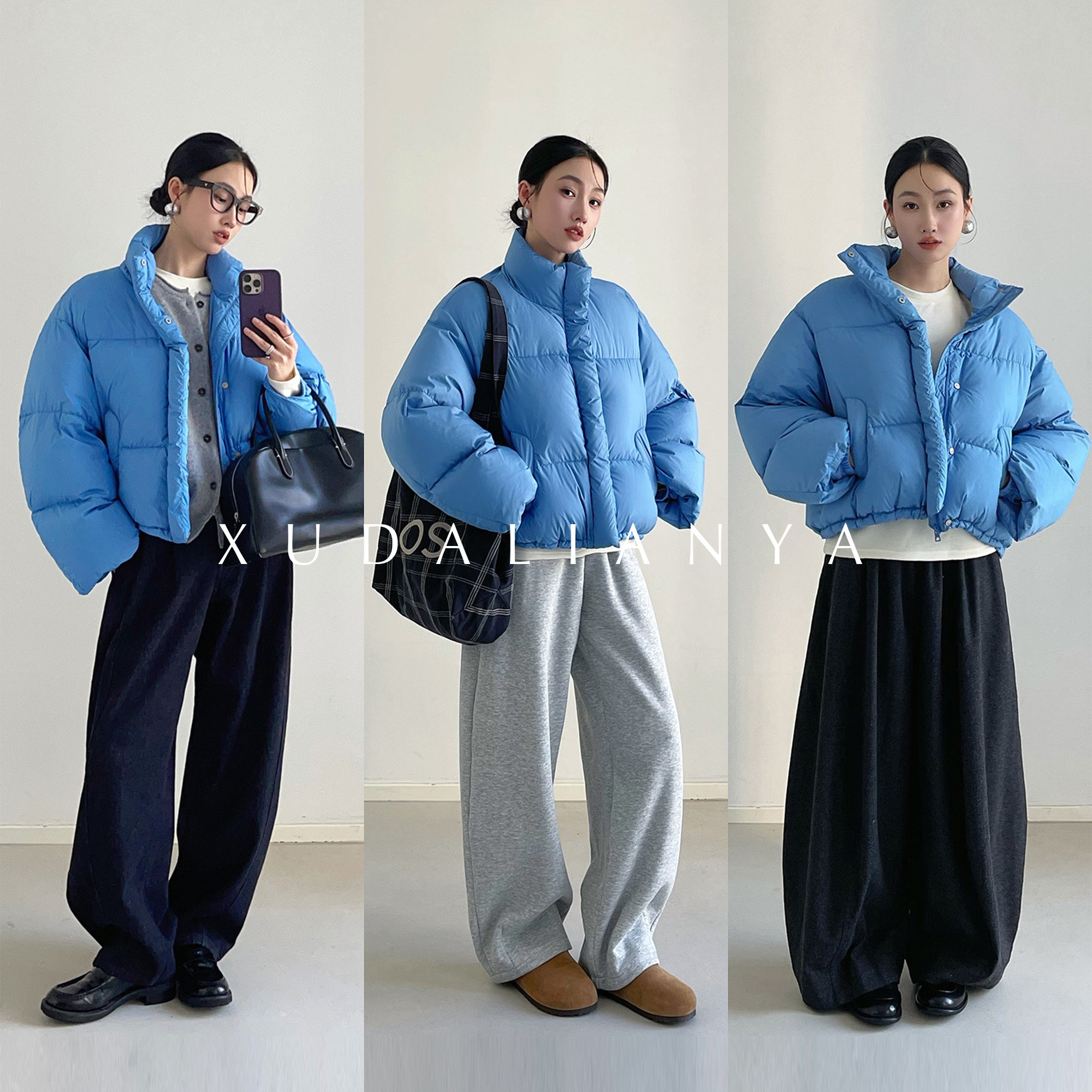 徐大脸吖定制 冬季外套泡芙90白鸭绒面包服女立领短款保暖羽绒服,女装/女士精品,羽绒服,淘宝优惠券,粉丝福利购,淘宝优惠卷