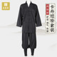 复古和尚罗汉僧人套装 真如界僧服春秋新款 弹力卡丹短褂免绑腿中式