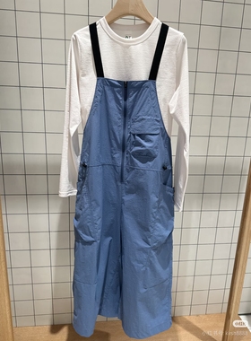 ZUG 正品国内代购25夏2休闲简约尼龙微孔背带裤A0251PA29原1750