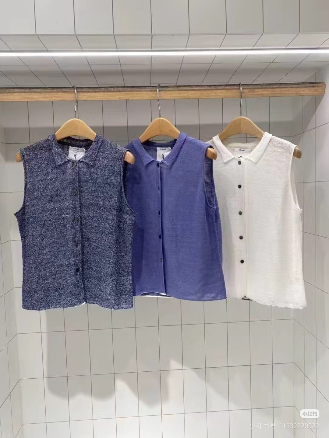 ZUG 正品国内代购25夏2经典亚麻翻领简约针织背心K0251KV02原1050