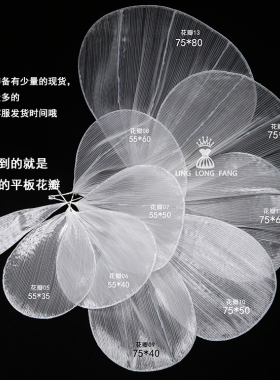 欧根纱仿真花朵婚庆婚礼布置橱窗装饰白色花瓣布艺绢花定制道具