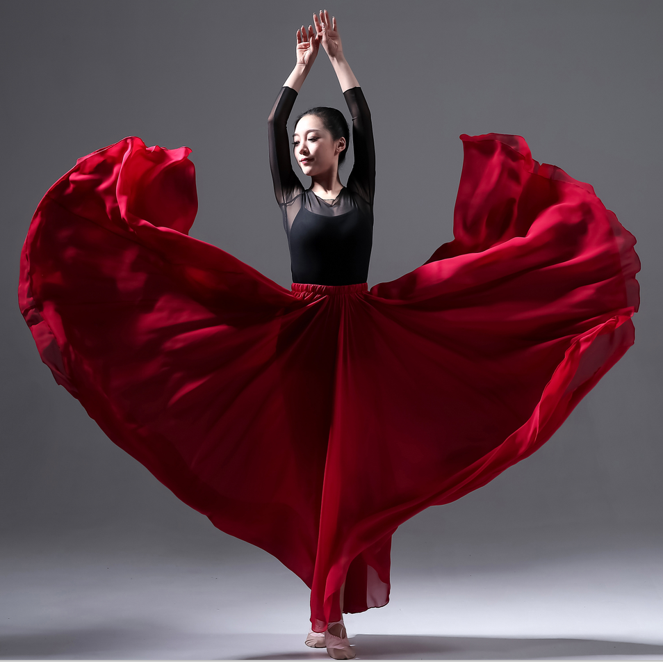 720度大鱼海棠新半身长裙古典舞