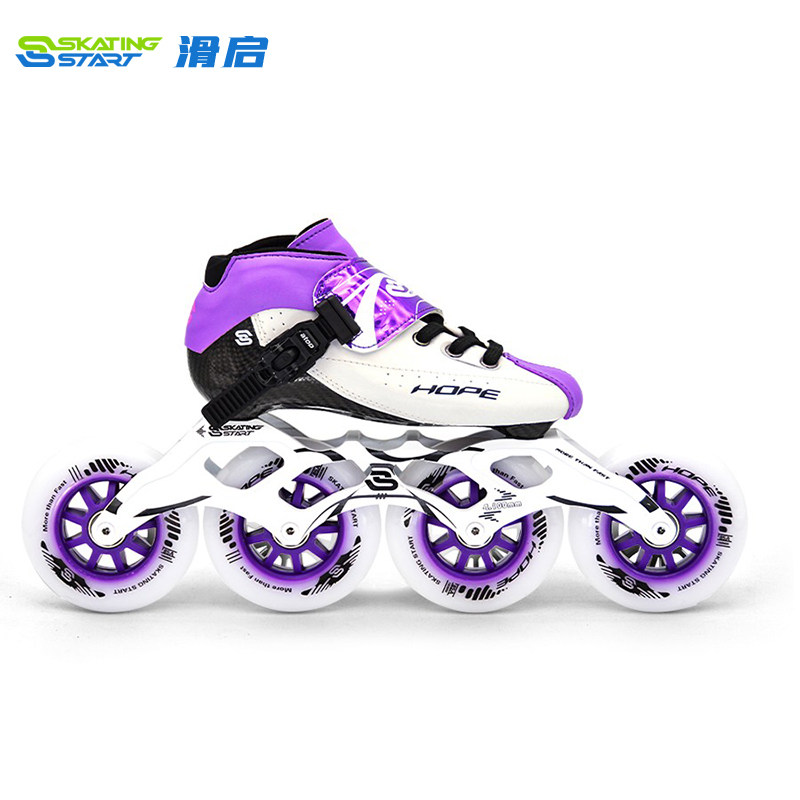 滑启hopes3全碳纤儿童成人专业速滑鞋轮滑鞋溜冰鞋直排旱冰鞋男女