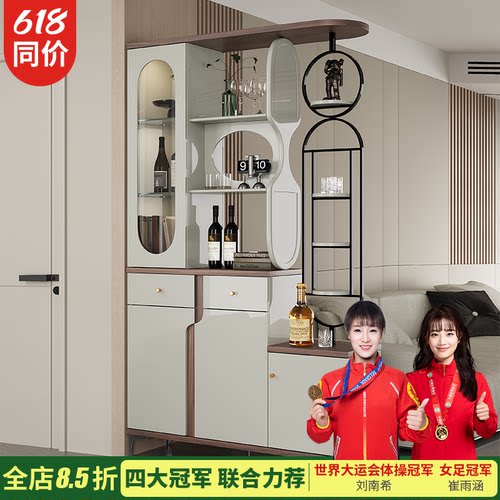隔厅置物柜1.2m现代屏风进门入户玄关酒柜客厅遮挡双面鞋柜装饰柜