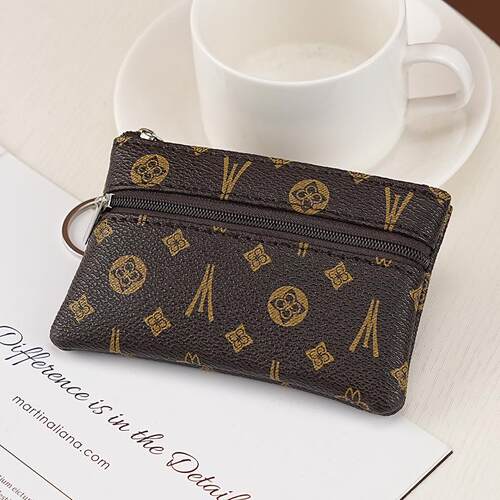 时尚零钱包卡包迷你短款拉链钥匙包简约小钱包硬币小巧零钱袋荷包