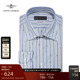 AIbini面料 羊毛混纺男士 高端商务休闲长袖 条纹衬衫 男舒适透气