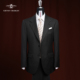 手工西服套装 意大利进口面料灰色单排扣商务正装 男 LUIGIBOTTO