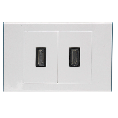 hdmi线插座双口面板直插电脑