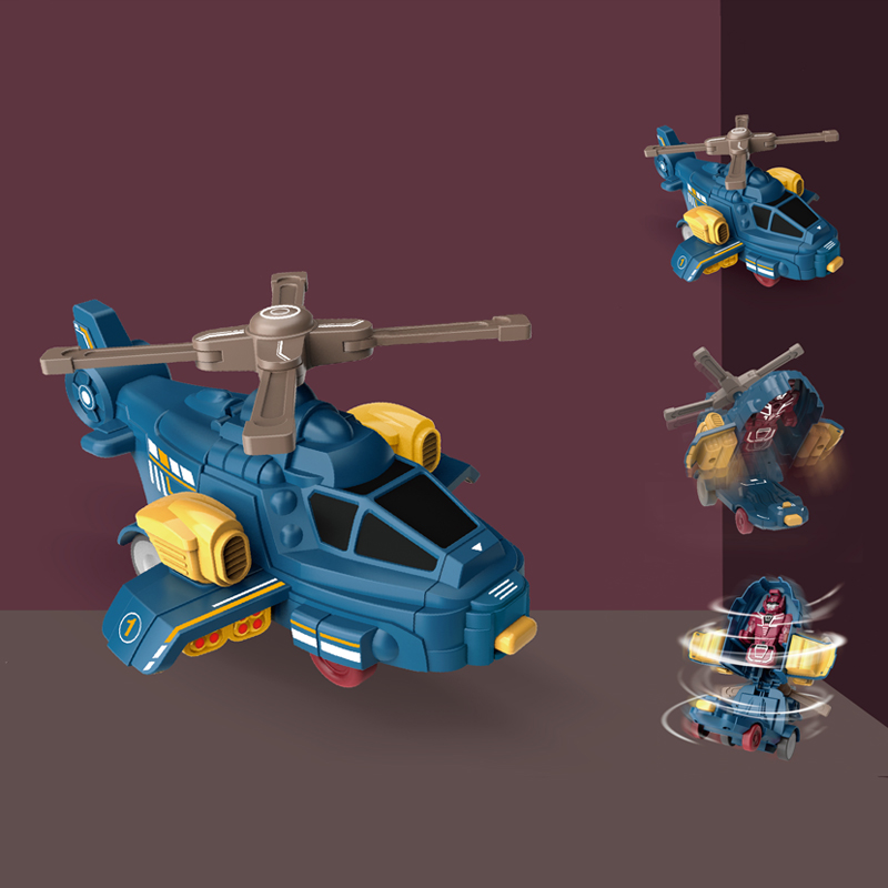 创意惯性碰撞玩具车变身机器人