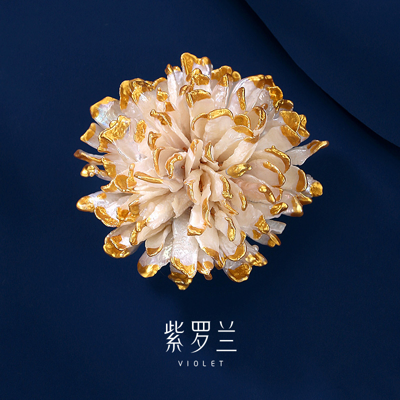 【紫罗兰正版】烟牡胸针