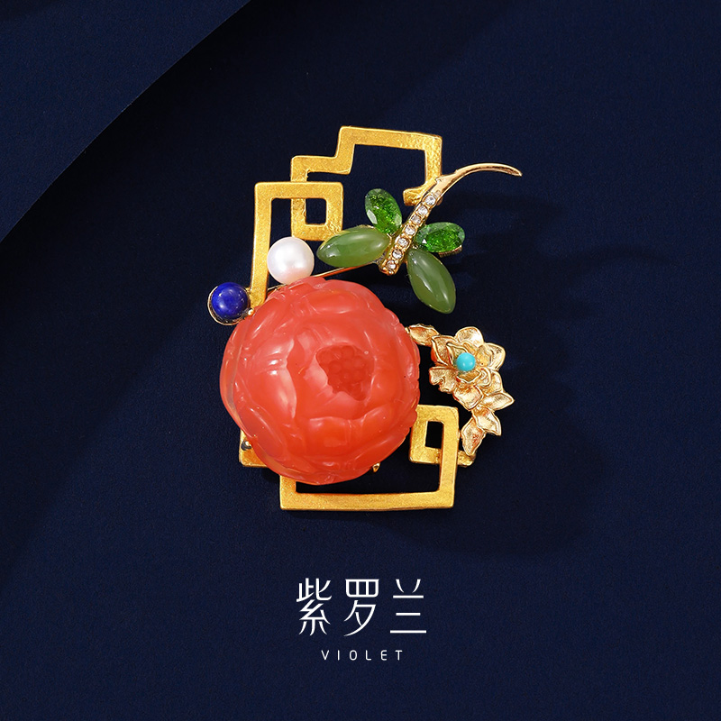 【紫罗兰正版】亭艳S925银胸针