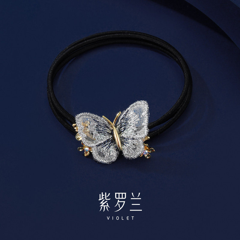 【紫罗兰正版】网蝶发绳女时尚轻奢高级发饰发圈新款潮生日礼物,饰品/流行首饰/时尚饰品新,发饰,淘宝优惠券,粉丝福利购,淘宝优惠卷