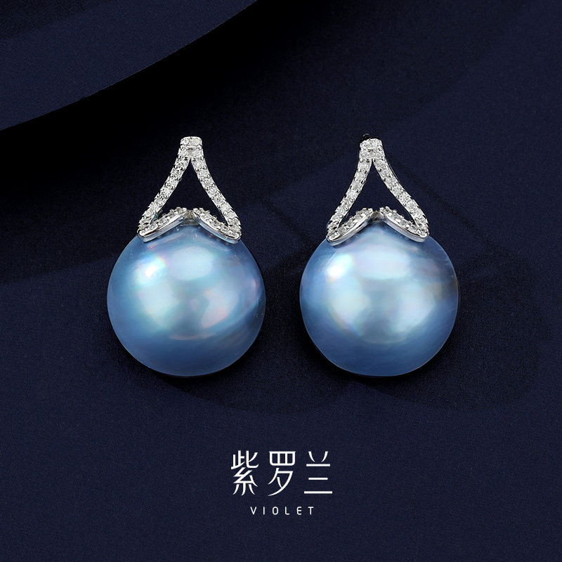 【紫罗兰正版】馨蓝悦珍珠耳环高档女轻奢精致高级感耳饰耳钉送礼,饰品/流行首饰/时尚饰品新,耳钉,淘宝优惠券,粉丝福利购,淘宝优惠卷