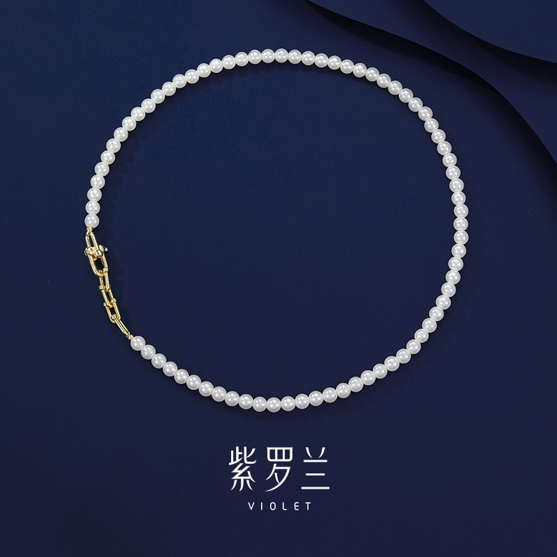 【紫罗兰正版】链锁珍珠项链