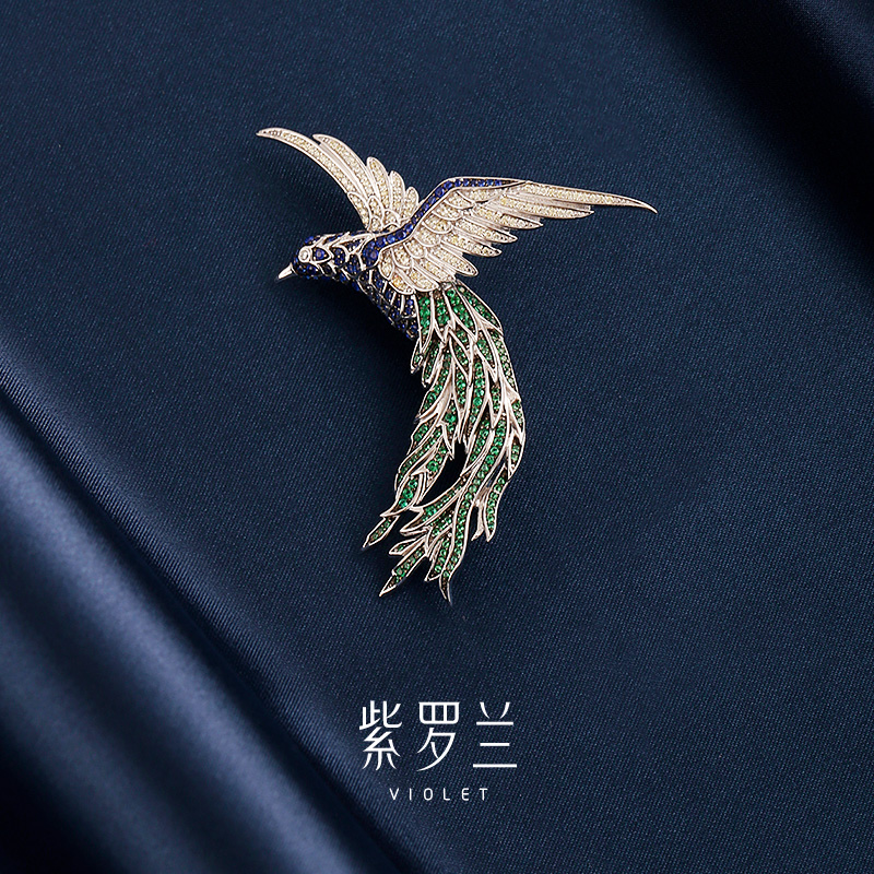 紫罗兰翱蓝时尚女胸针